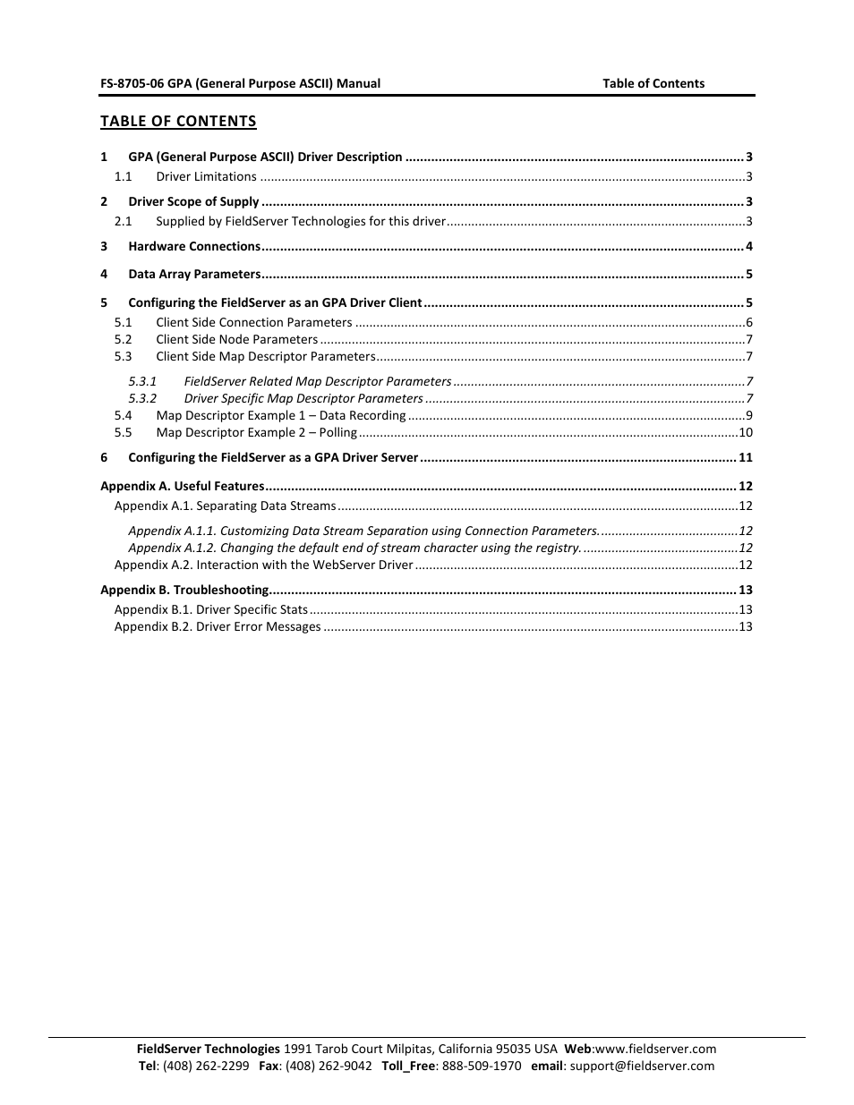 FieldServer FS-8700-115 User Manual | Page 2 / 13