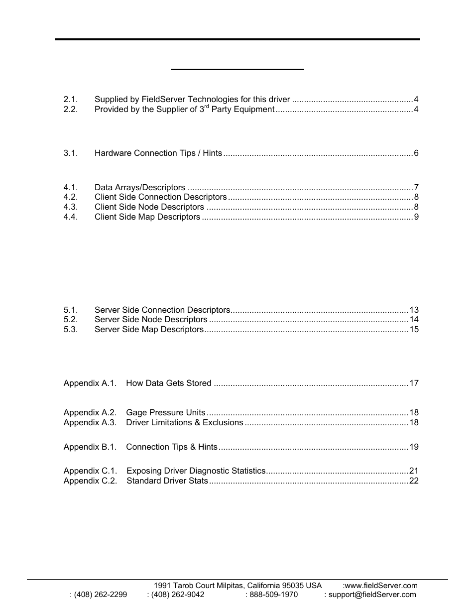 FieldServer FS-8700-101 User Manual | Page 2 / 23