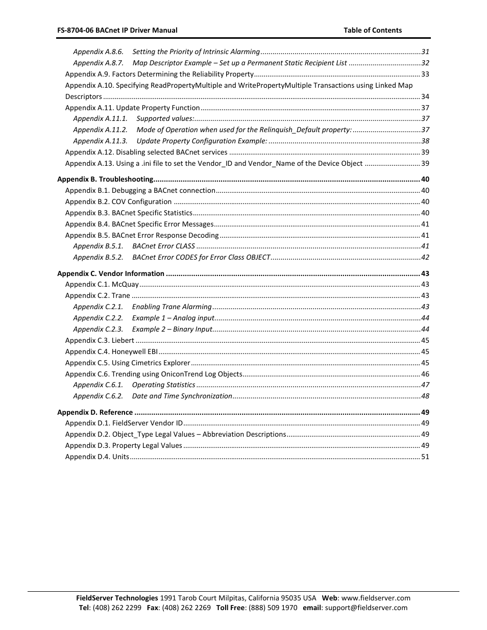 FieldServer FS-8704-06 User Manual | Page 3 / 57