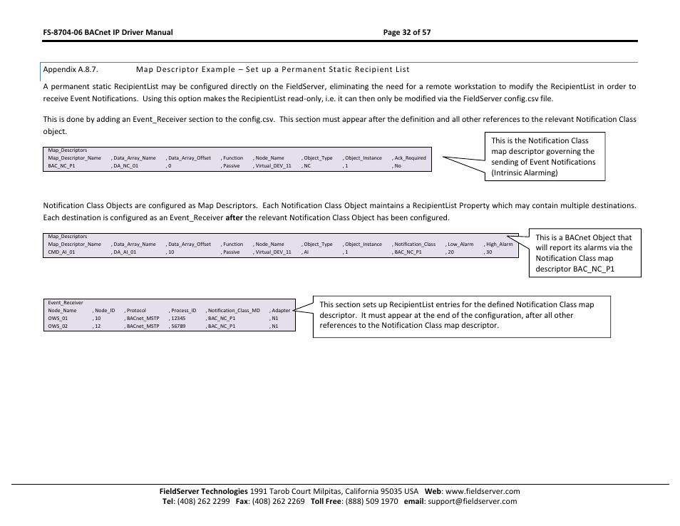 Appendix a.8.7 | FieldServer FS-8704-06 User Manual | Page 32 / 57
