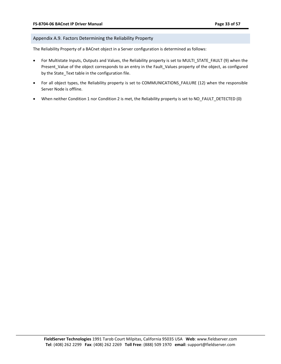 FieldServer FS-8704-06 User Manual | Page 33 / 57