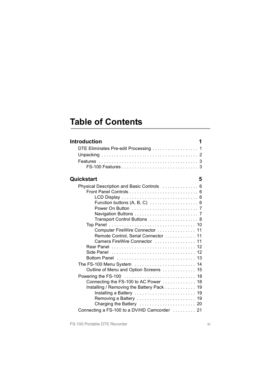 FOCUS Enhancements MANL102306 User Manual | Page 13 / 120