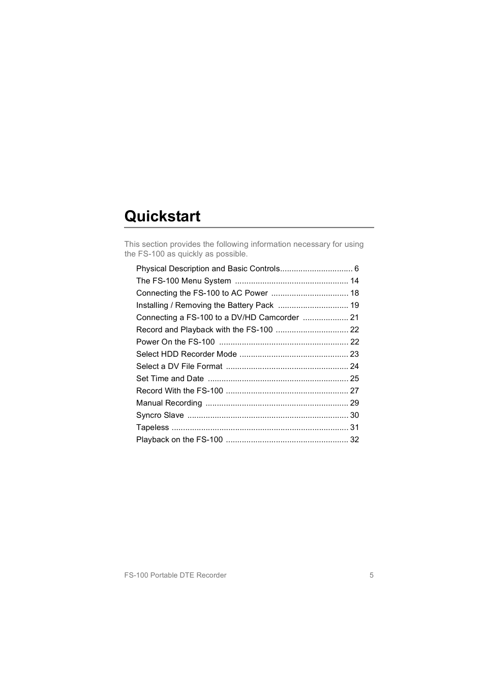 Quickstart | FOCUS Enhancements MANL102306 User Manual | Page 23 / 120