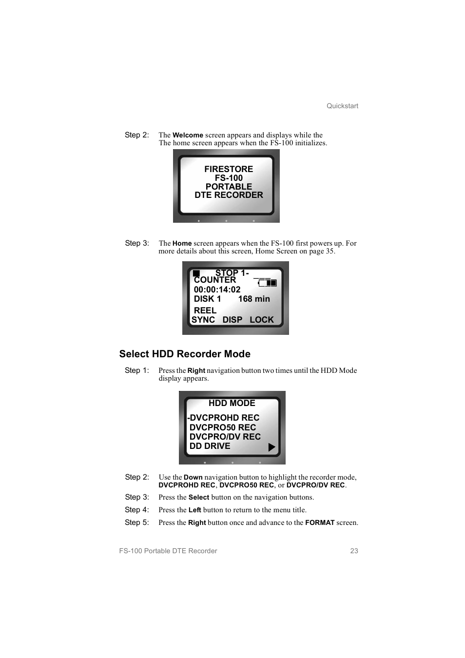 Select hdd recorder mode | FOCUS Enhancements MANL102306 User Manual | Page 41 / 120