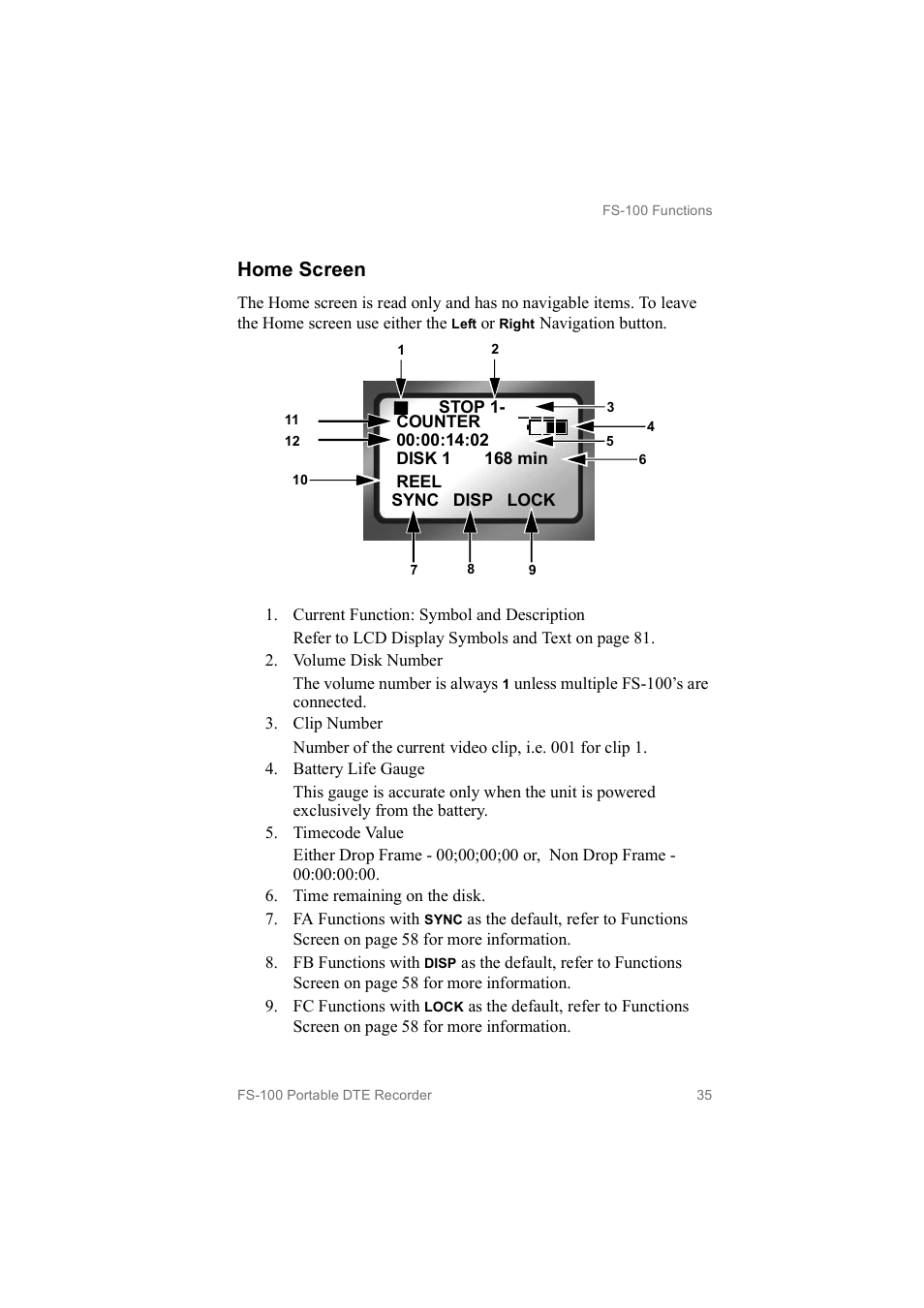 Home screen | FOCUS Enhancements MANL102306 User Manual | Page 53 / 120