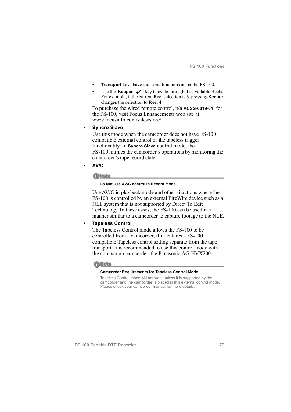 FOCUS Enhancements MANL102306 User Manual | Page 97 / 120