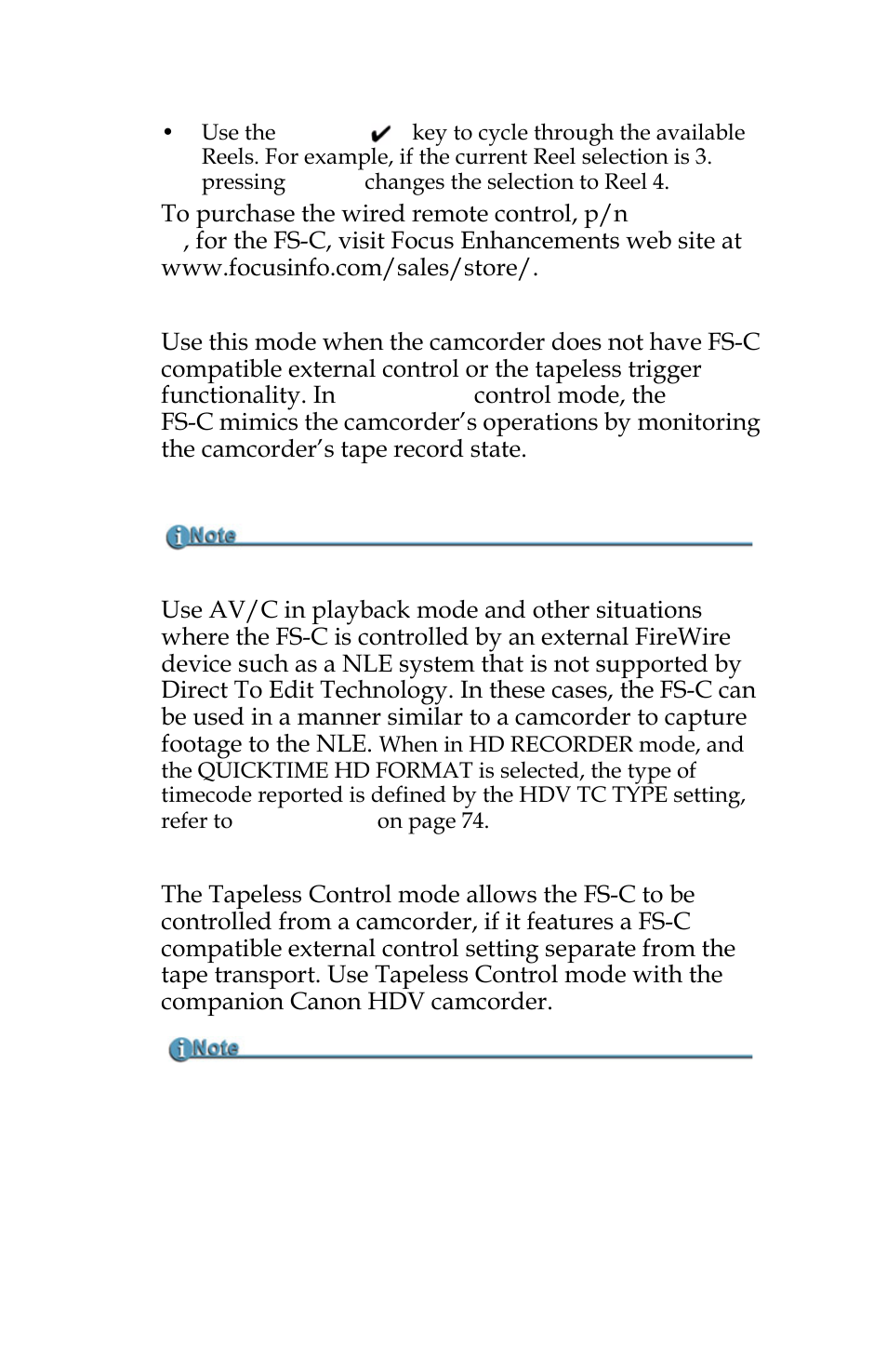 FOCUS Enhancements FS-C User Manual | Page 114 / 122