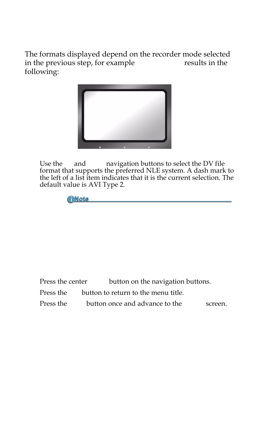 Select a dv/hd file format | FOCUS Enhancements FS-C User Manual | Page 42 / 122