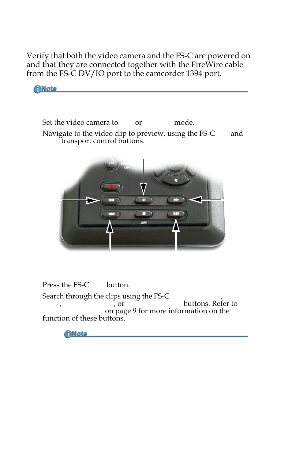 Playback on the fs-c | FOCUS Enhancements FS-C User Manual | Page 50 / 122