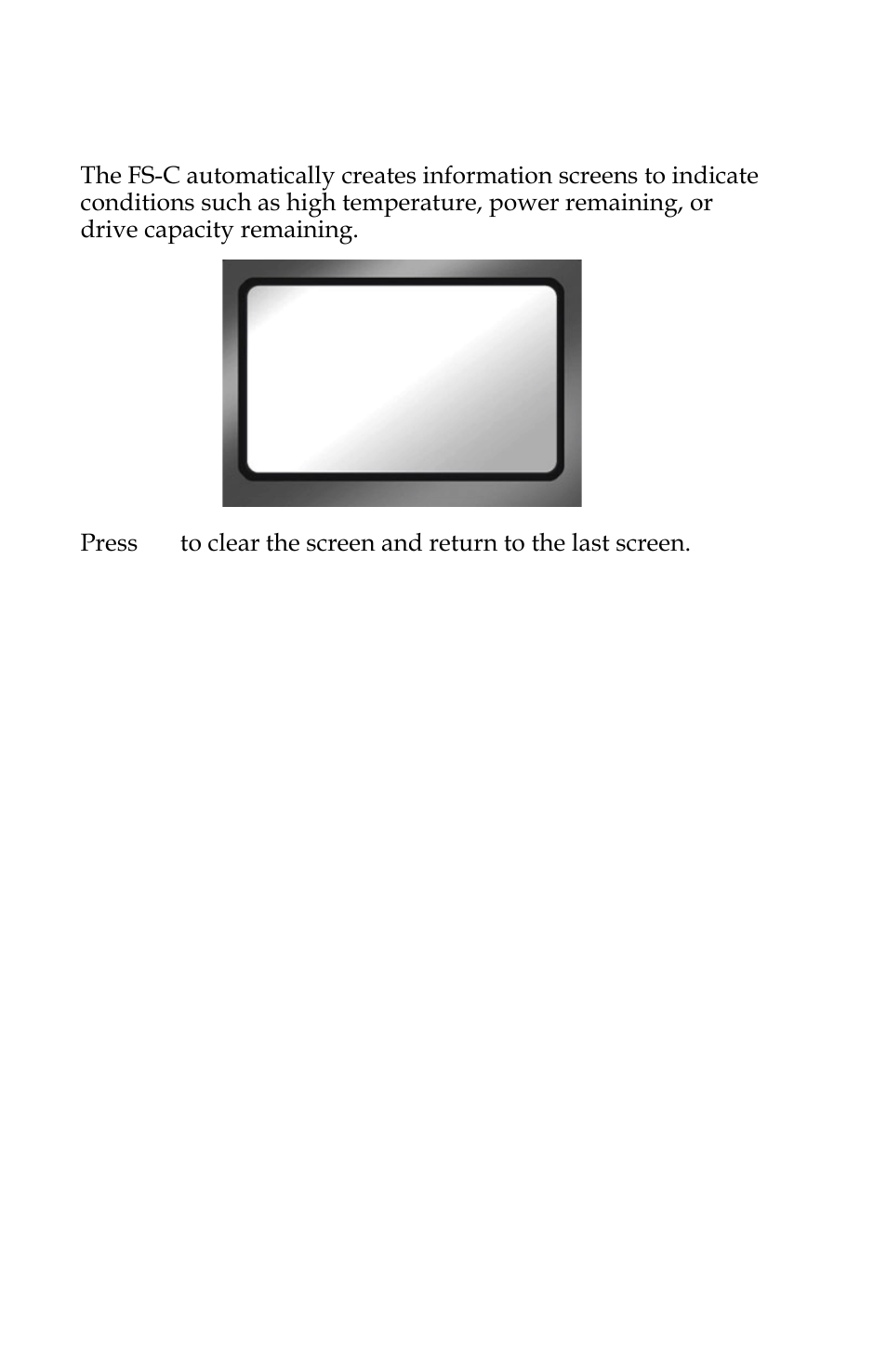 Fs-c system information screens | FOCUS Enhancements FS-C User Manual | Page 70 / 122