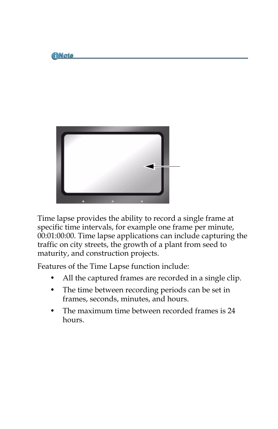 Time lapse record dv modes only, Time lapse record | FOCUS Enhancements FS-C User Manual | Page 75 / 122