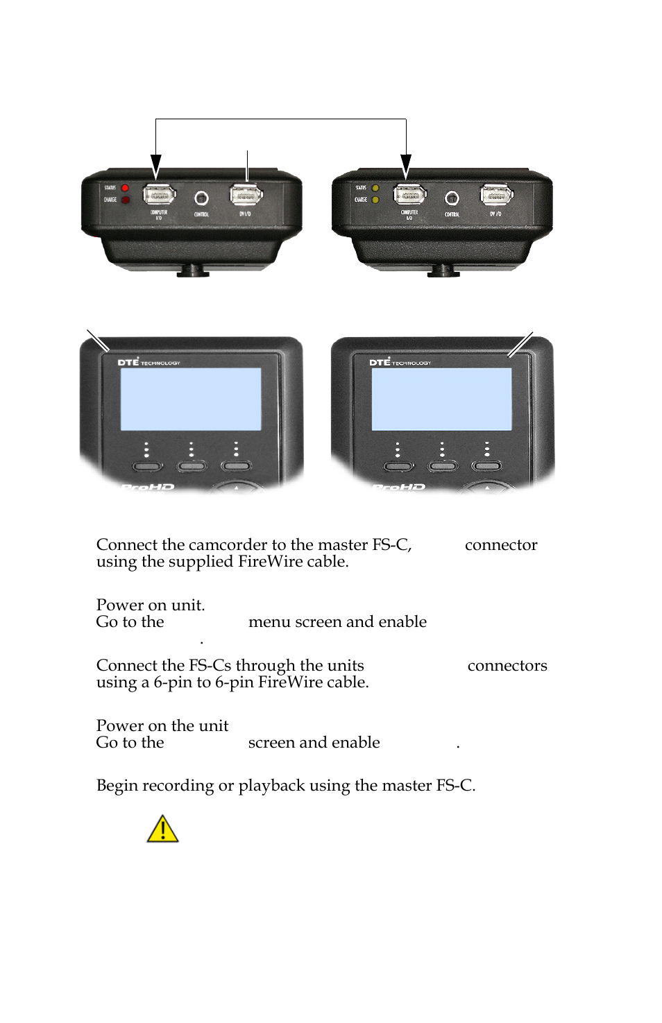 Setting up master and slave fs-c | FOCUS Enhancements FS-C User Manual | Page 78 / 122