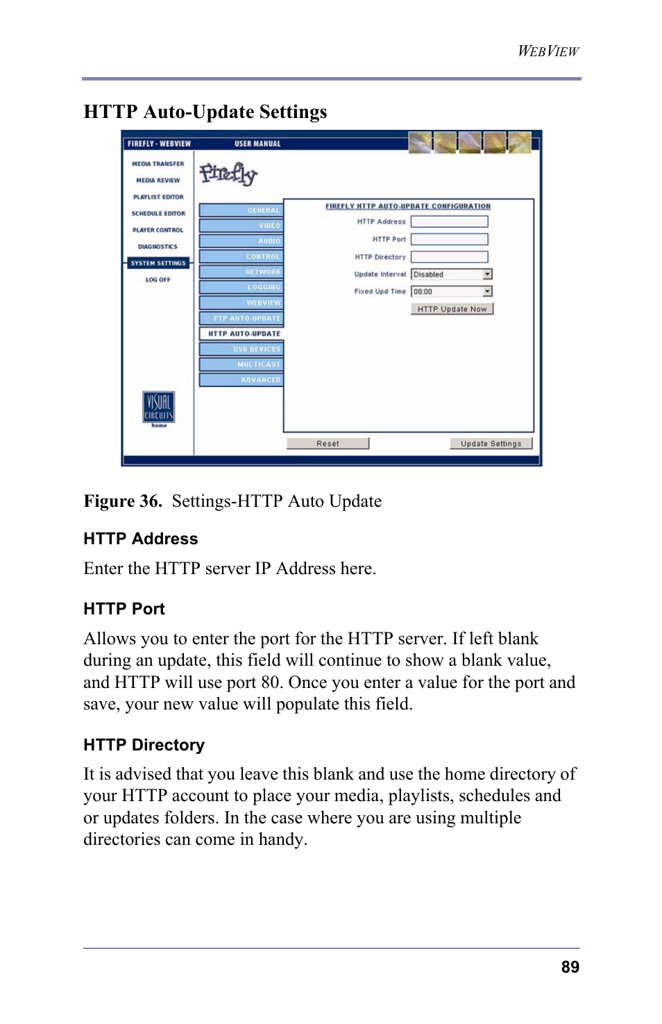 Http auto-update settings | FOCUS Enhancements 3.2 User Manual | Page 103 / 206