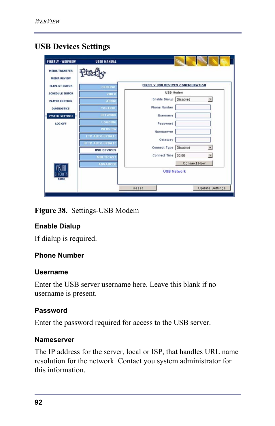 Usb devices settings | FOCUS Enhancements 3.2 User Manual | Page 106 / 206