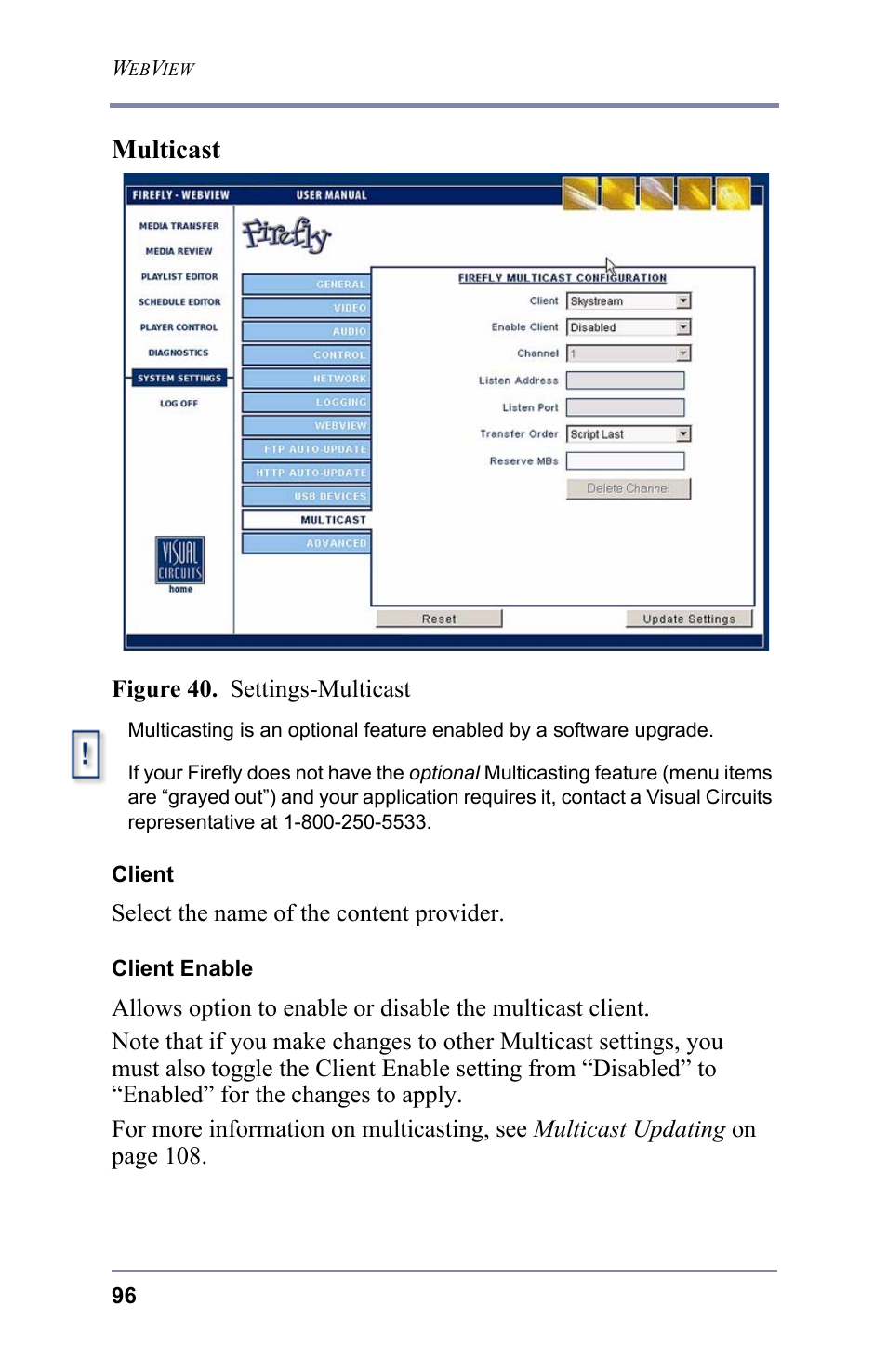 Multicast | FOCUS Enhancements 3.2 User Manual | Page 110 / 206