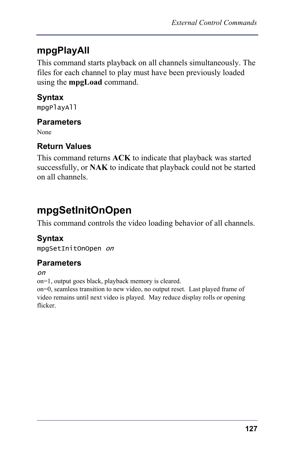 Mpgsetinitonopen, Mpgplayall | FOCUS Enhancements 3.2 User Manual | Page 141 / 206