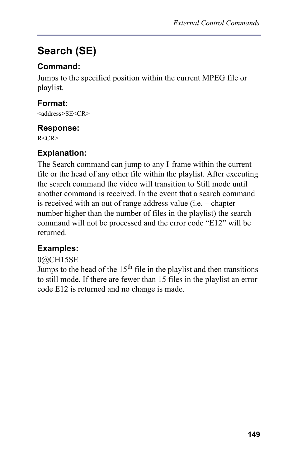 Search (se) | FOCUS Enhancements 3.2 User Manual | Page 163 / 206