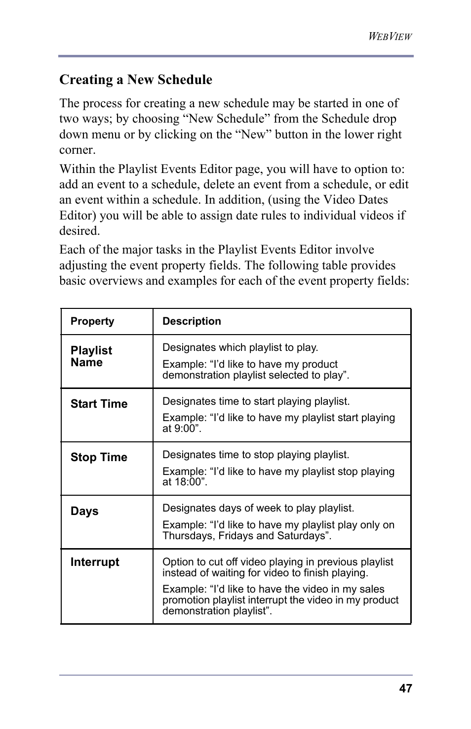 Creating a new schedule | FOCUS Enhancements 3.2 User Manual | Page 61 / 206