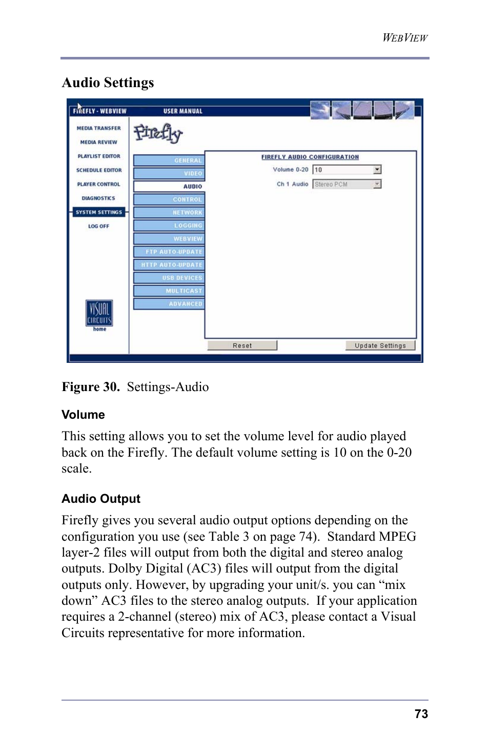 Audio settings | FOCUS Enhancements 3.2 User Manual | Page 87 / 206