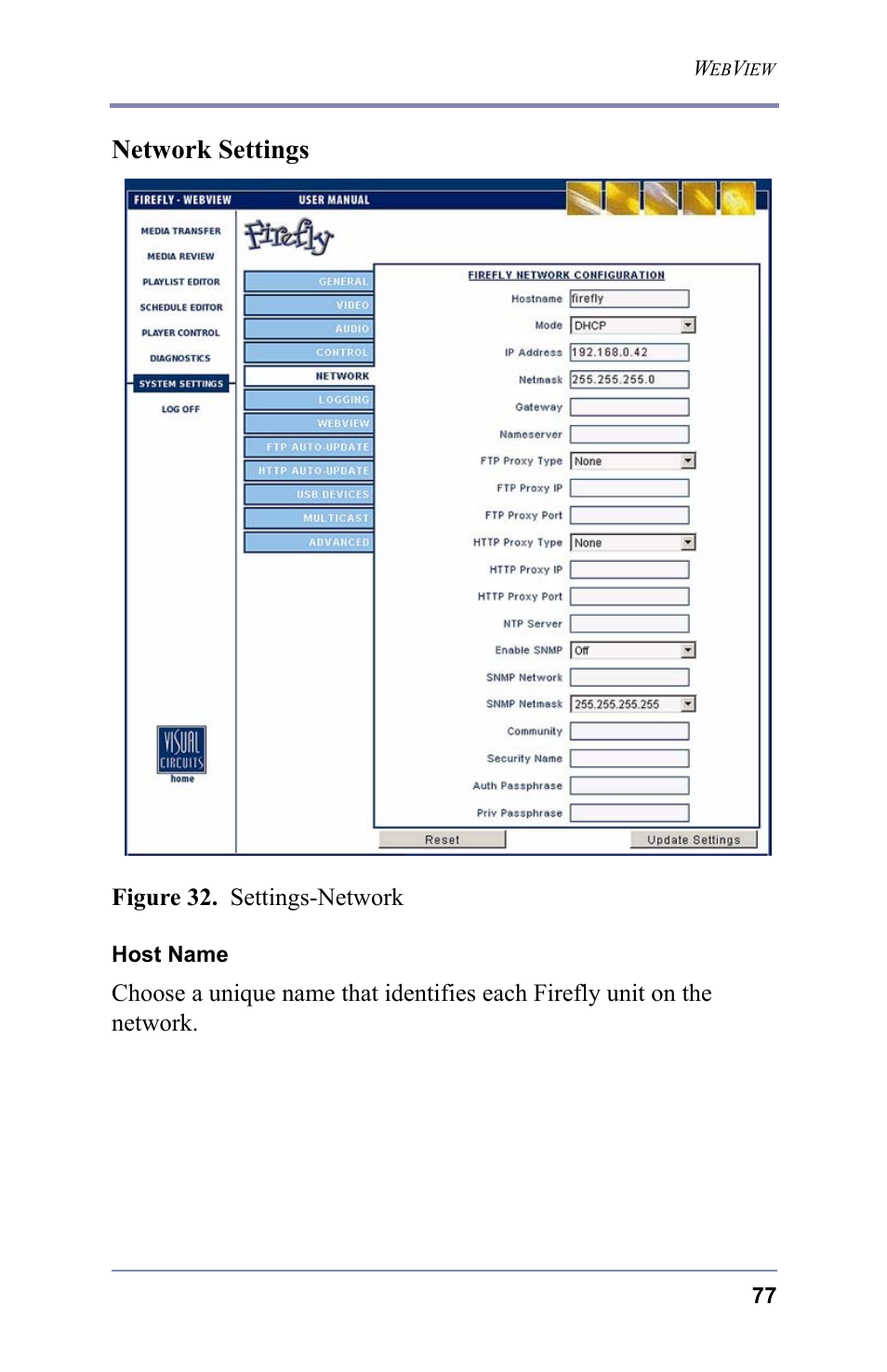 Network settings | FOCUS Enhancements 3.2 User Manual | Page 91 / 206
