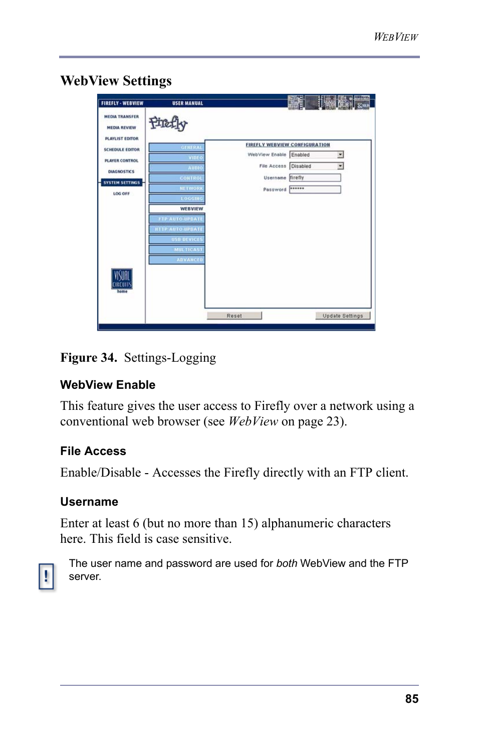 Webview settings | FOCUS Enhancements 3.2 User Manual | Page 99 / 206