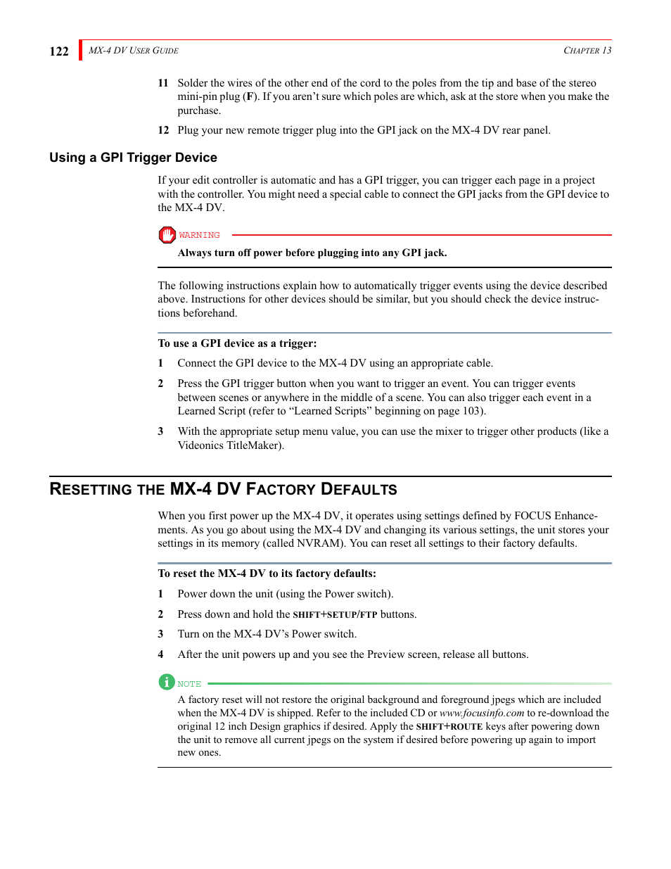 Mx-4 dv f | FOCUS Enhancements Bridge/Router MX-4DV User Manual | Page 126 / 170