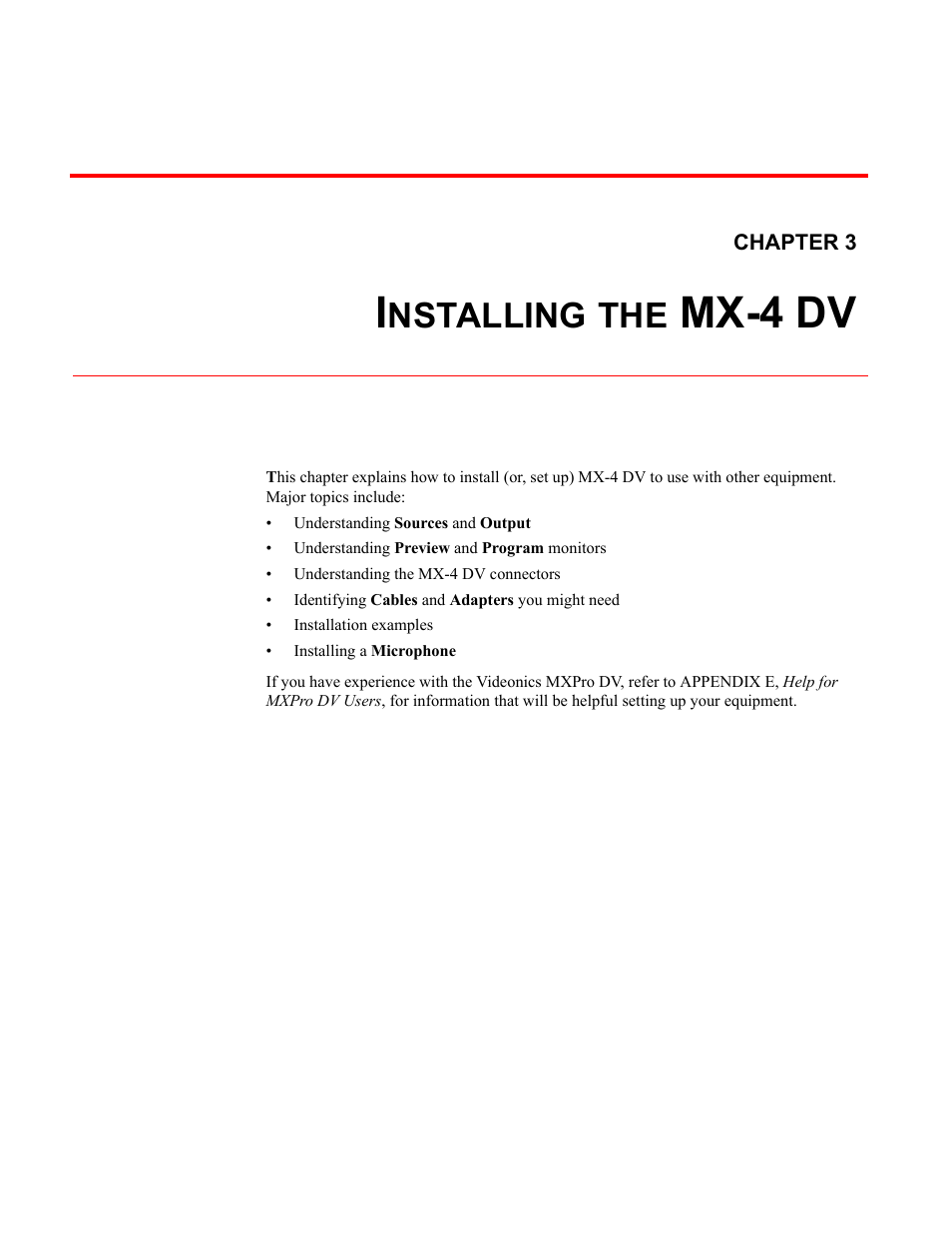 Mx-4 dv, Nstalling | FOCUS Enhancements Bridge/Router MX-4DV User Manual | Page 21 / 170
