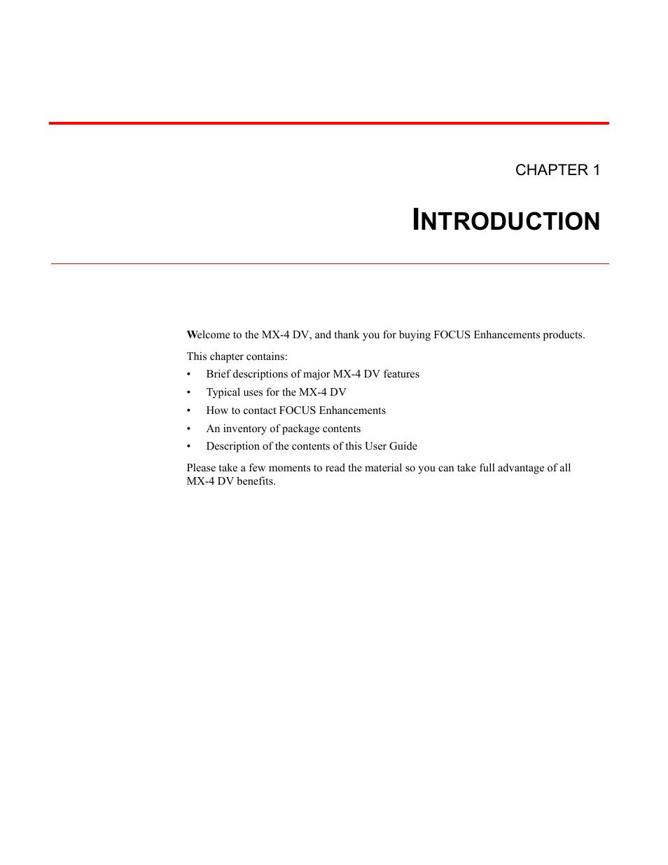 Ntroduction | FOCUS Enhancements Bridge/Router MX-4DV User Manual | Page 5 / 170