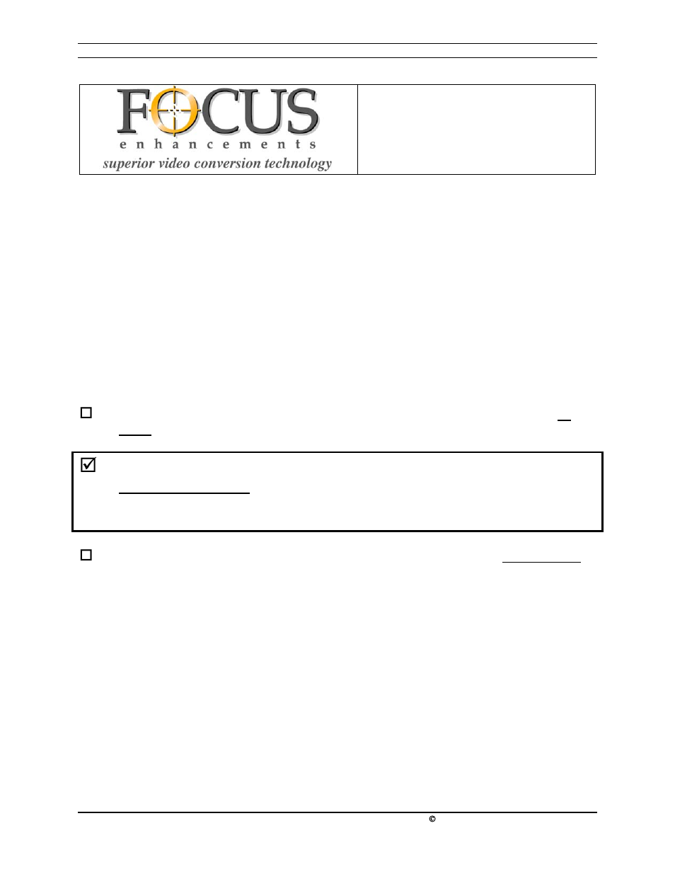 FOCUS Enhancements FS453 User Manual | 41 pages