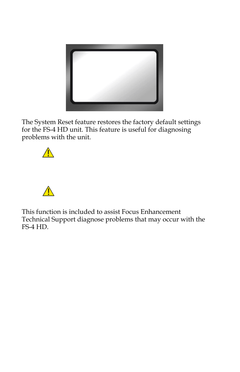System reset, Diagnostic, Diagnostic 88 | FOCUS Enhancements FOCUS FireStore FS-4 Pro User Manual | Page 104 / 120