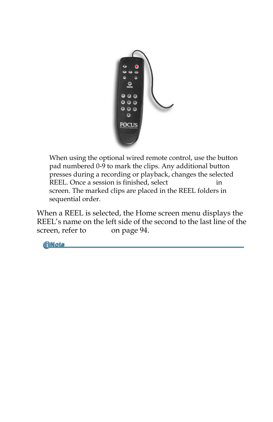 Using a wired remote control | FOCUS Enhancements FOCUS FireStore FS-4 Pro User Manual | Page 107 / 120