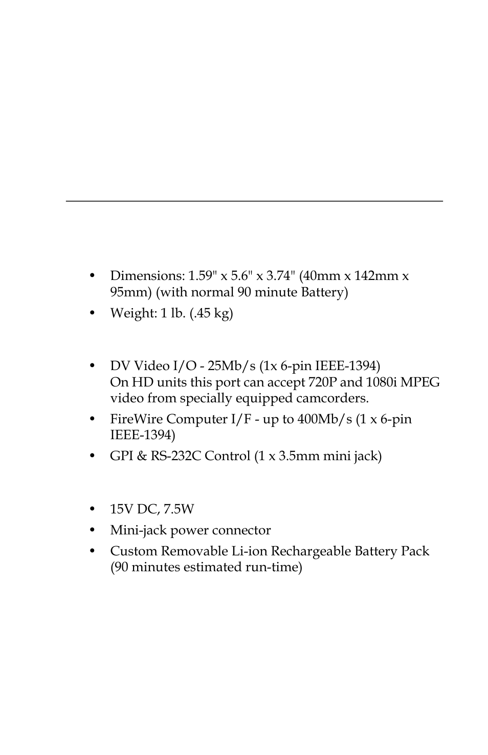 Technical specifications, Physical description, Input/outputs | Power, Input/outputs 99, Power 99 | FOCUS Enhancements FOCUS FireStore FS-4 Pro User Manual | Page 115 / 120