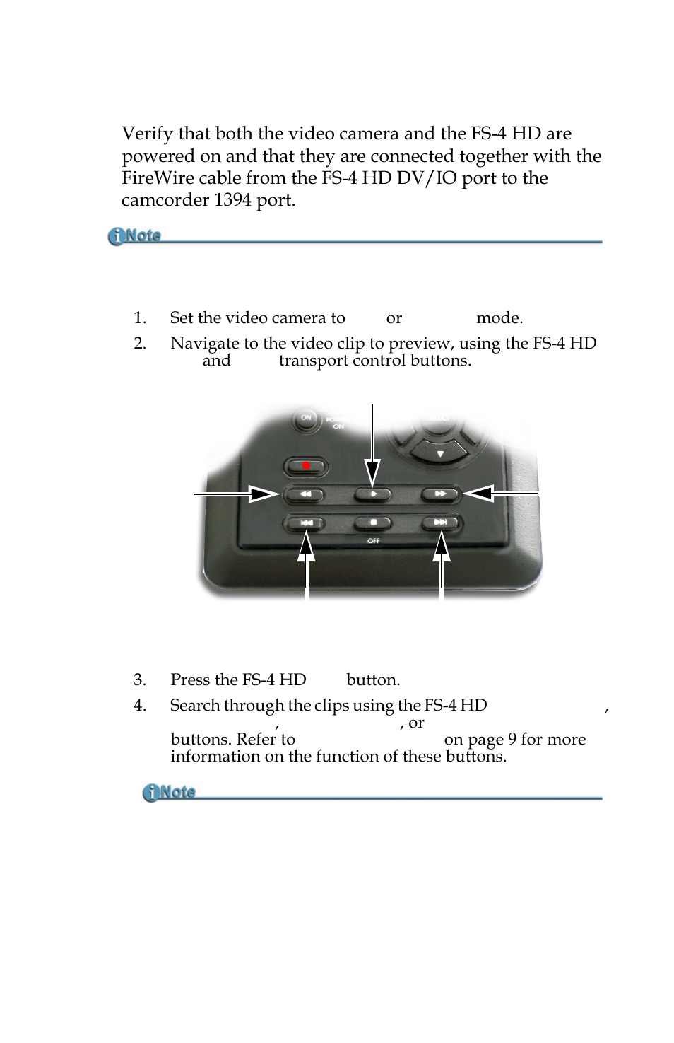 Playback on the fs-4 hd | FOCUS Enhancements FOCUS FireStore FS-4 Pro User Manual | Page 47 / 120