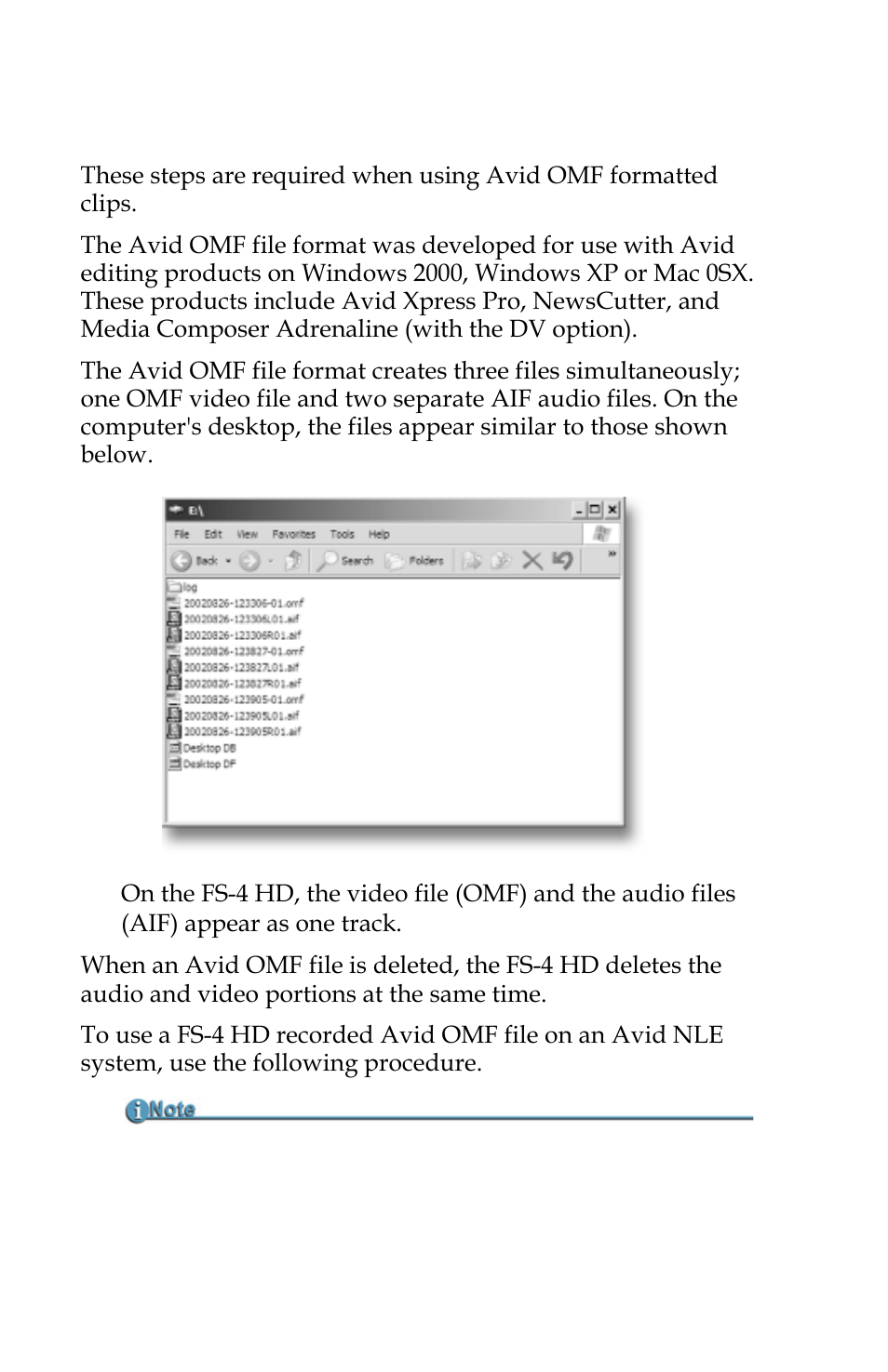 Using avid omf clips fs-4pro hd only, Using avid omf clips | FOCUS Enhancements FOCUS FireStore FS-4 Pro User Manual | Page 54 / 120