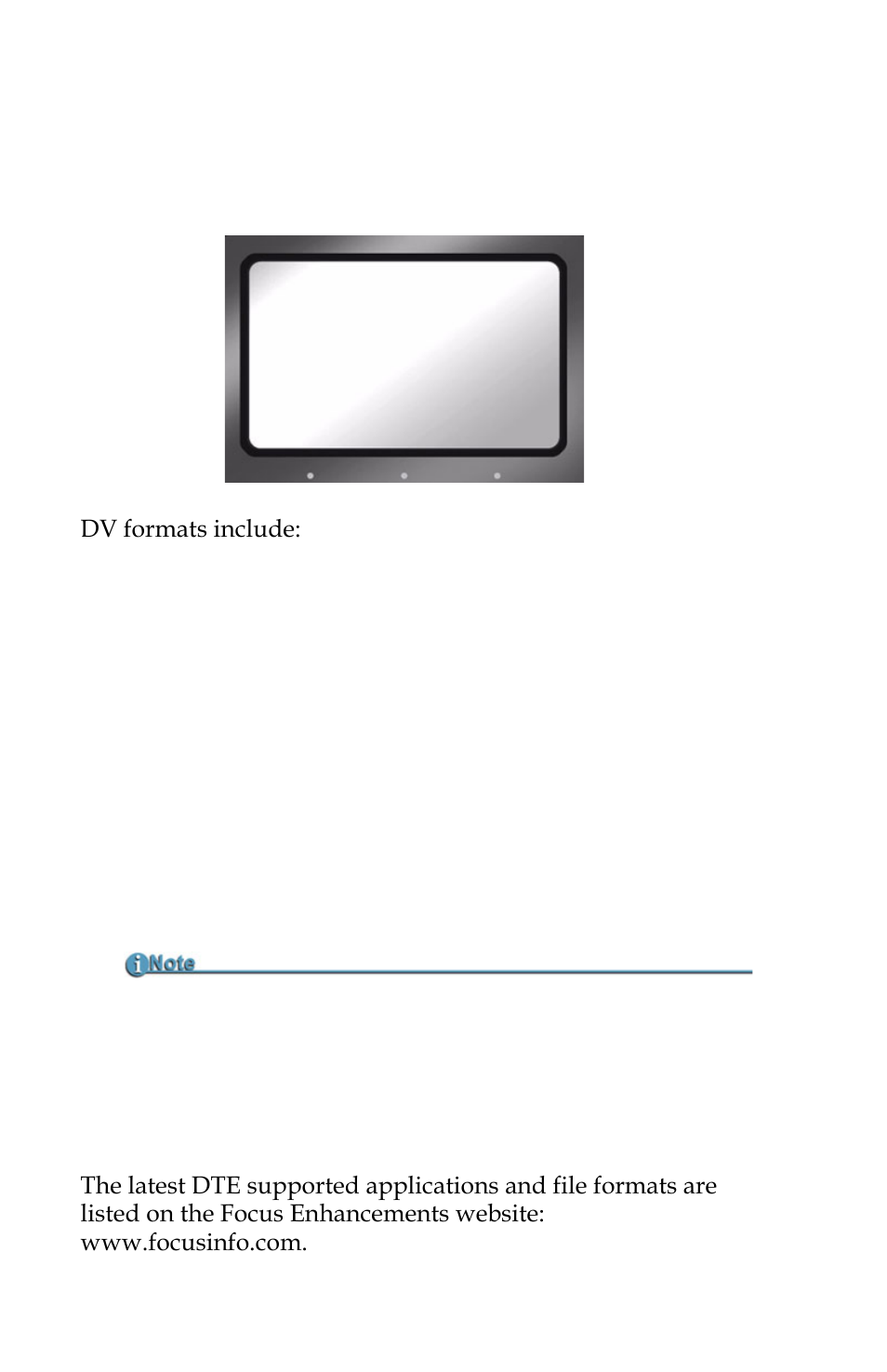 Format screen, Dv formats, Dv formats -raw dv avi type1 avi type2 canopus avi | FOCUS Enhancements FOCUS FireStore FS-4 Pro User Manual | Page 76 / 120