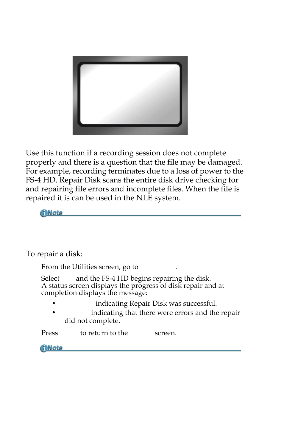 Repair disk | FOCUS Enhancements FOCUS FireStore FS-4 Pro User Manual | Page 98 / 120