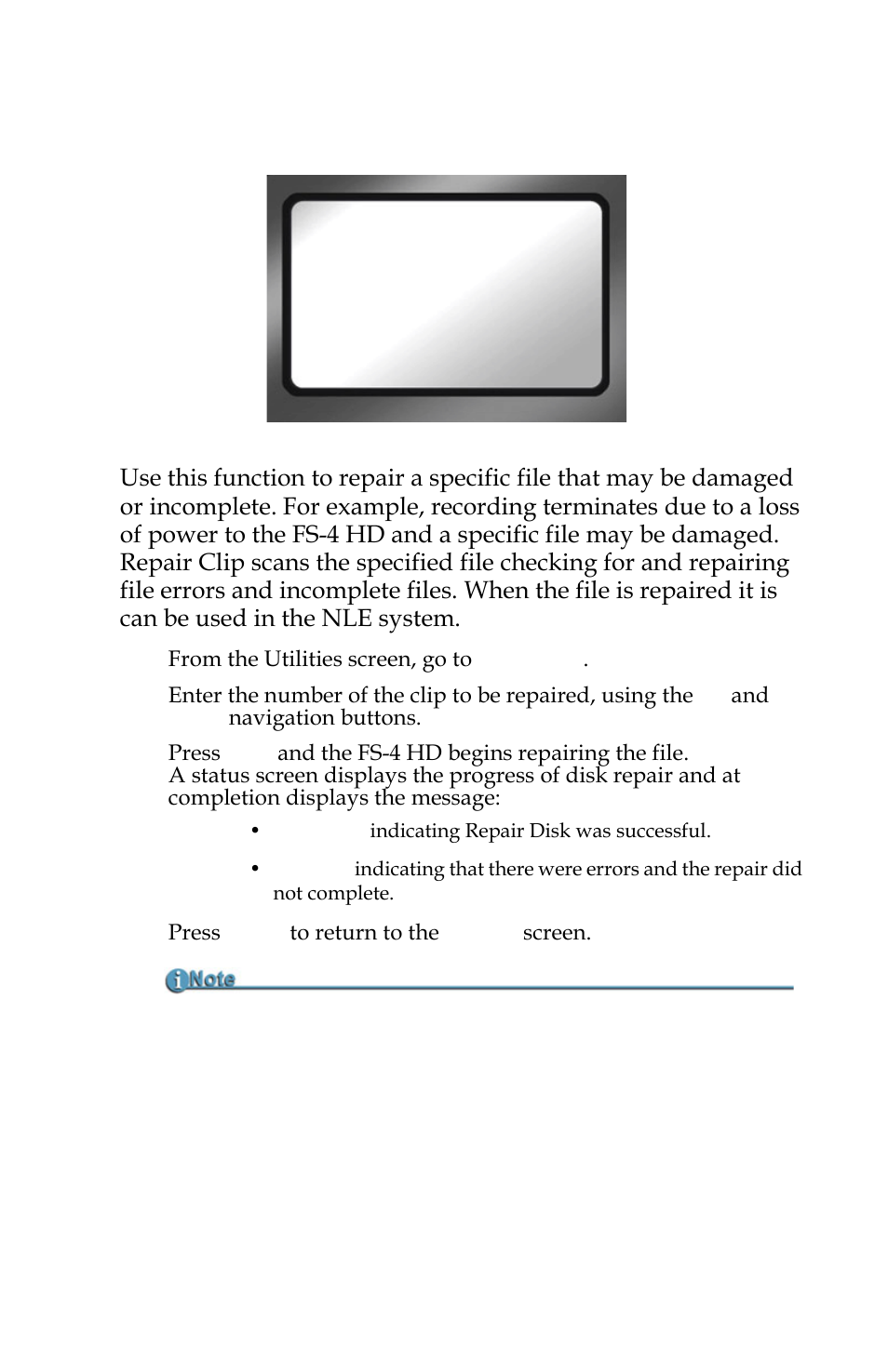 Repair clip dv mode only, Repair clip | FOCUS Enhancements FOCUS FireStore FS-4 Pro User Manual | Page 99 / 120