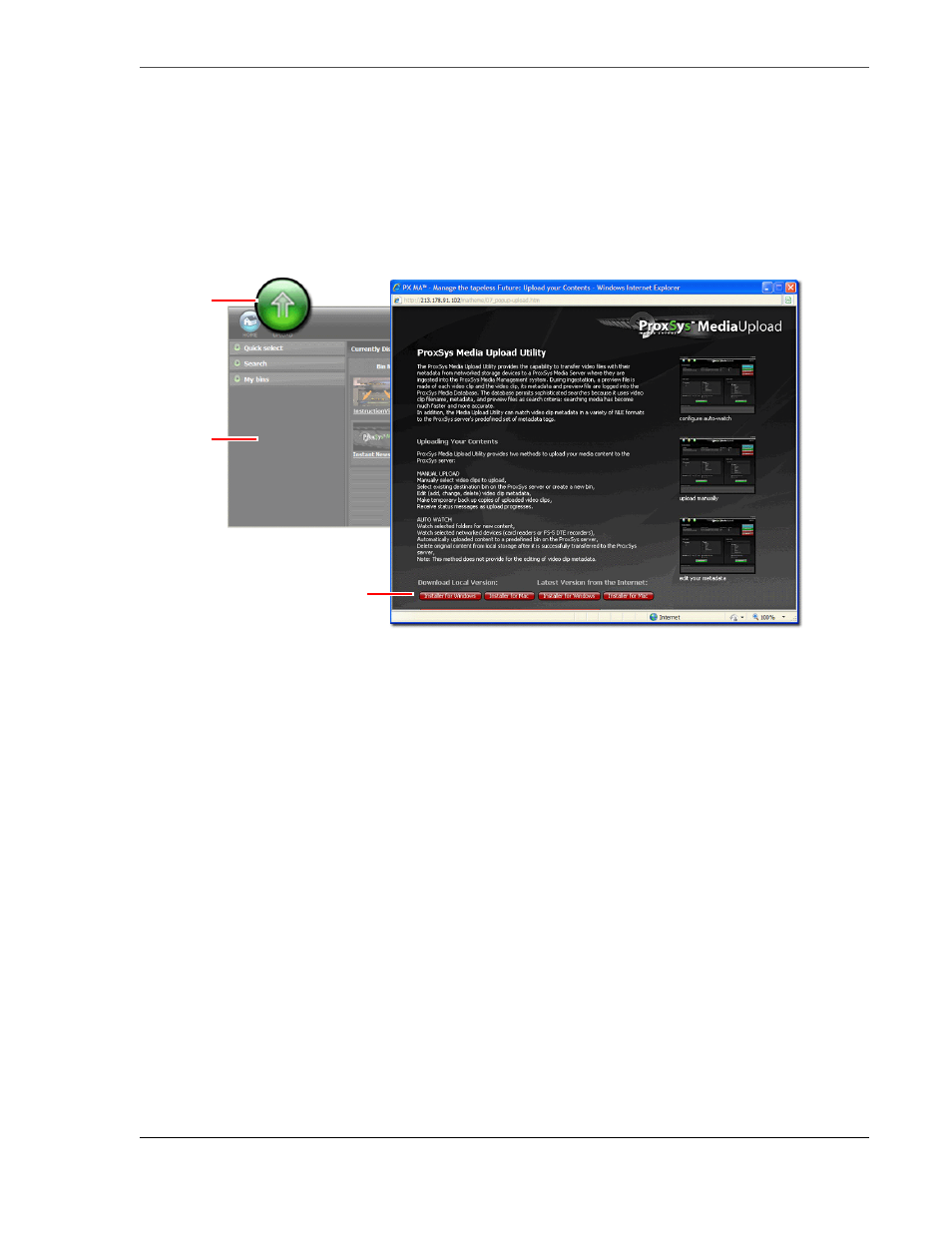 Proxsys media upload utility, Downloading and installing | FOCUS Enhancements MANL-1161-04 User Manual | Page 23 / 80