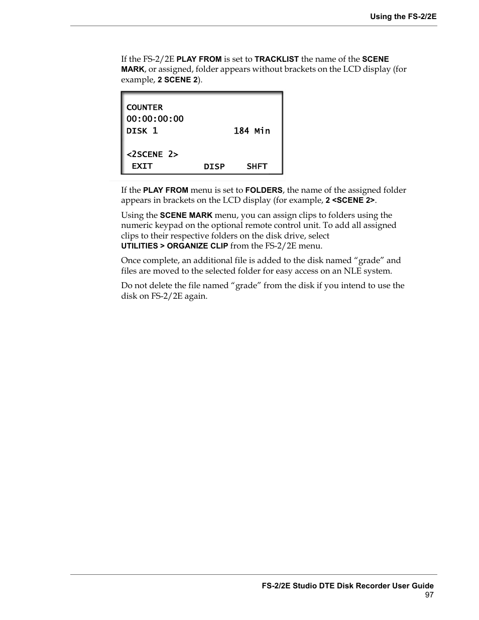 FOCUS Enhancements FS-2 User Manual | Page 117 / 146