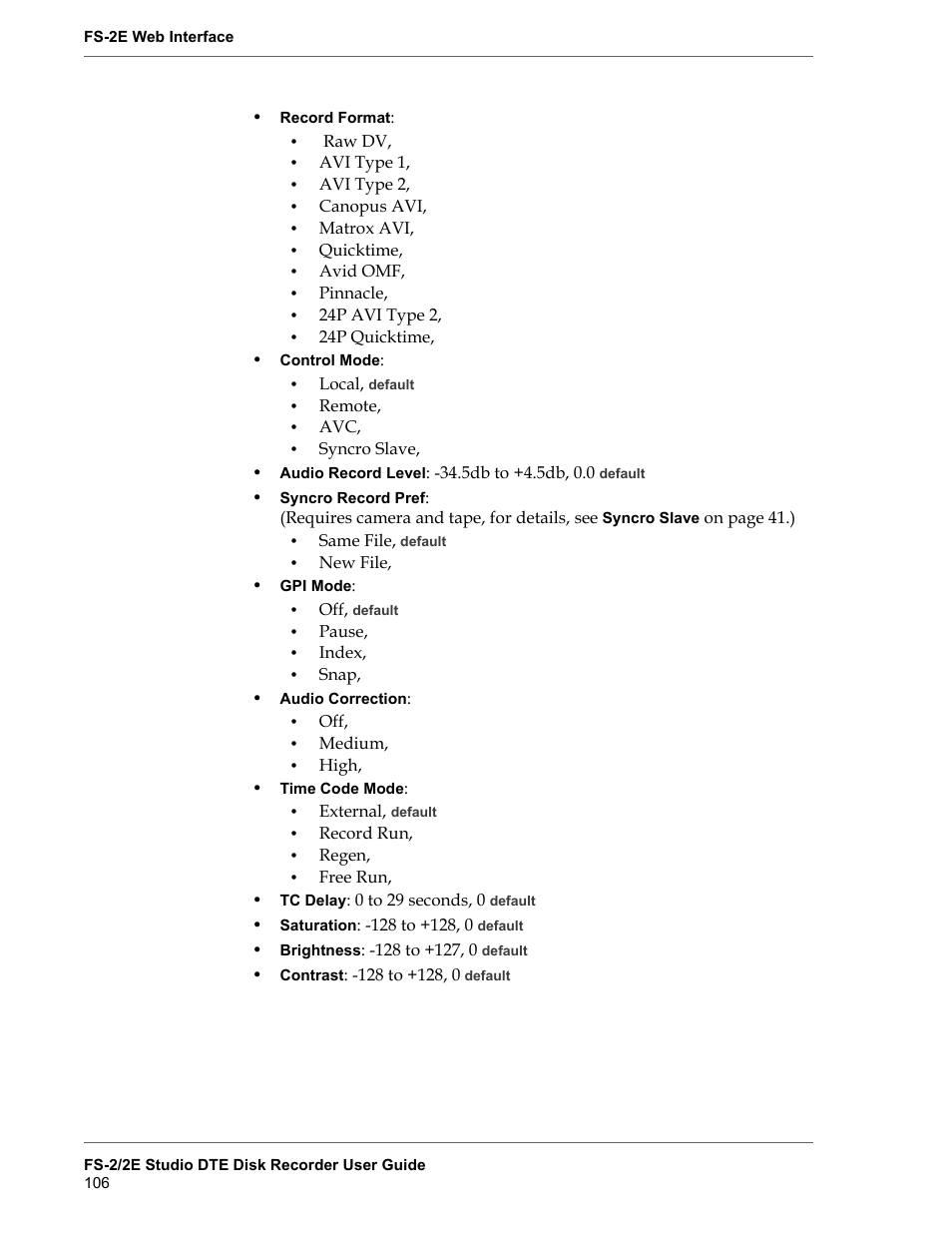 FOCUS Enhancements FS-2 User Manual | Page 126 / 146