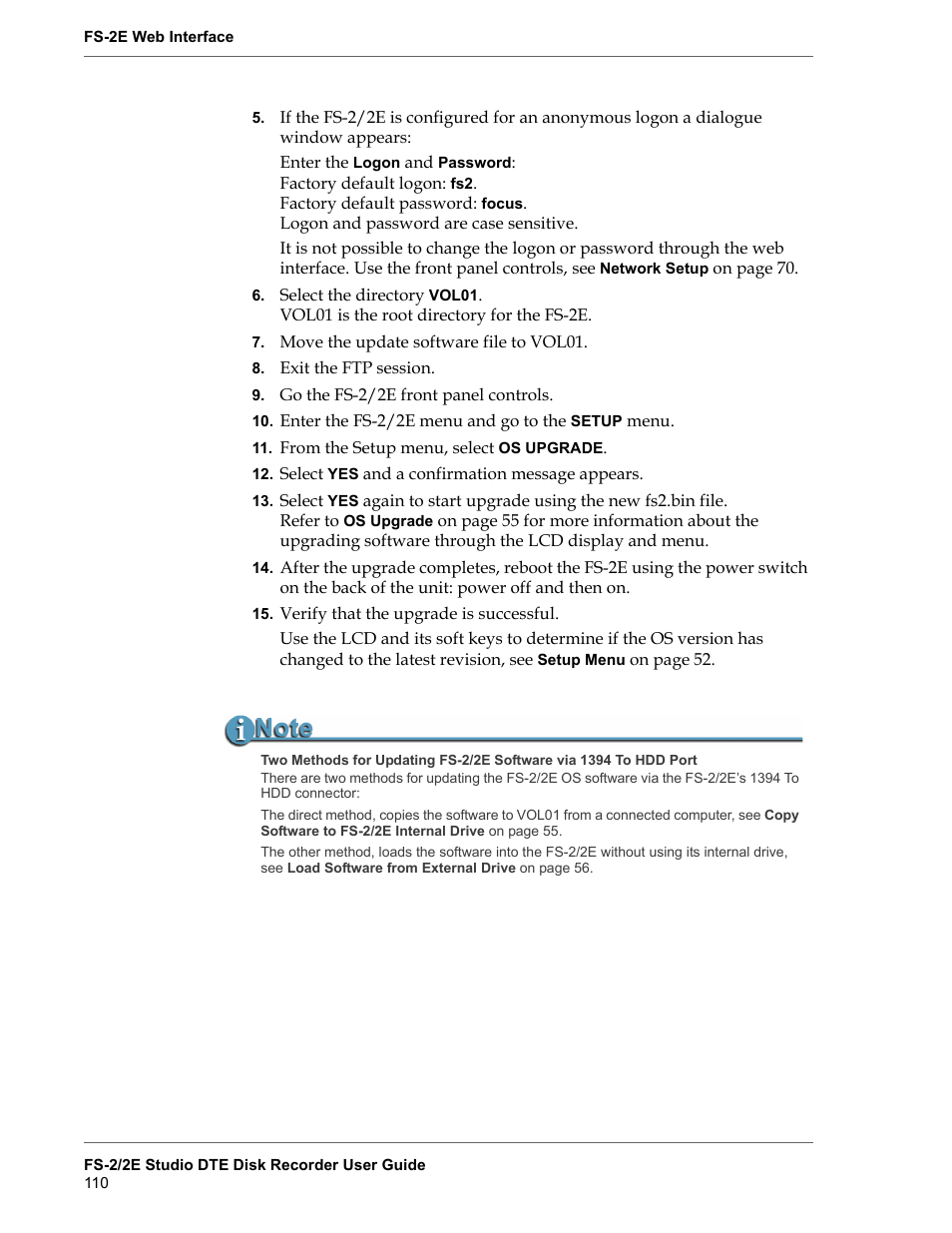 FOCUS Enhancements FS-2 User Manual | Page 130 / 146