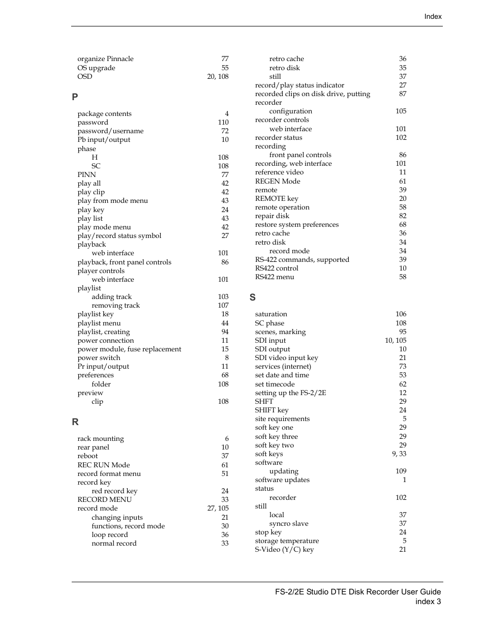 FOCUS Enhancements FS-2 User Manual | Page 143 / 146