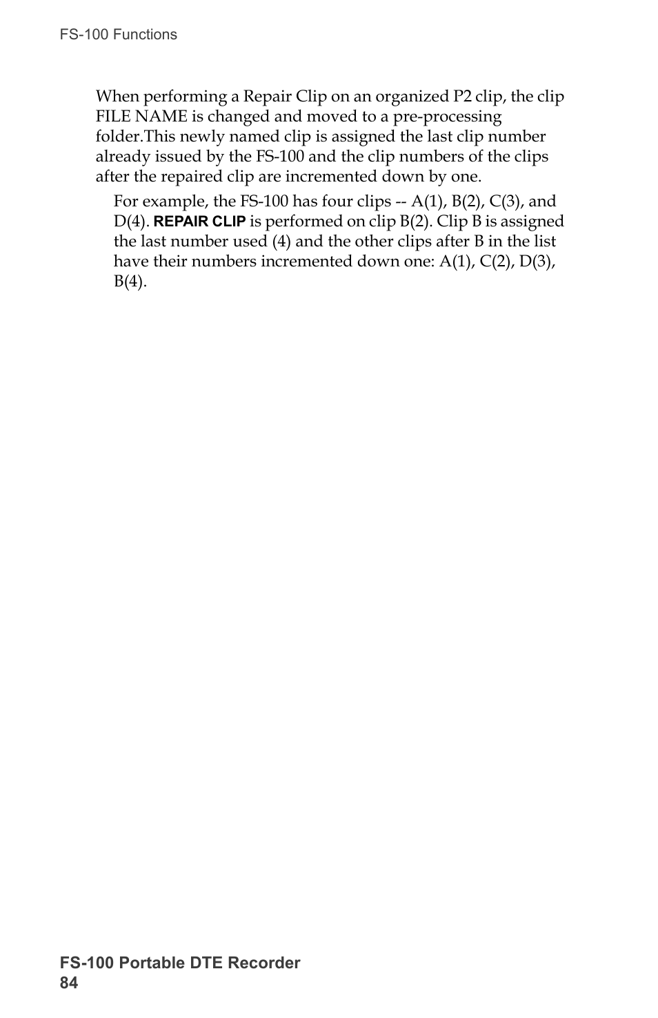 FOCUS Enhancements DVCPRO/DV User Manual | Page 102 / 162