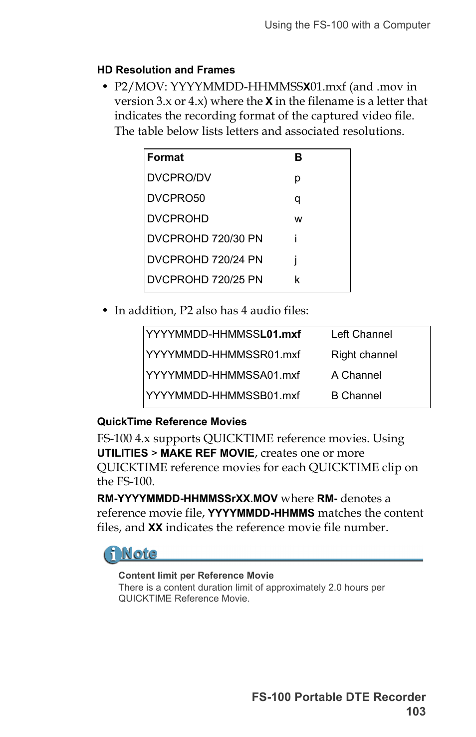 FOCUS Enhancements DVCPRO/DV User Manual | Page 121 / 162