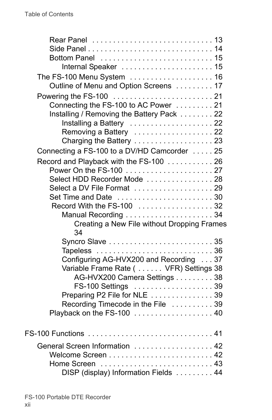 FOCUS Enhancements DVCPRO/DV User Manual | Page 14 / 162