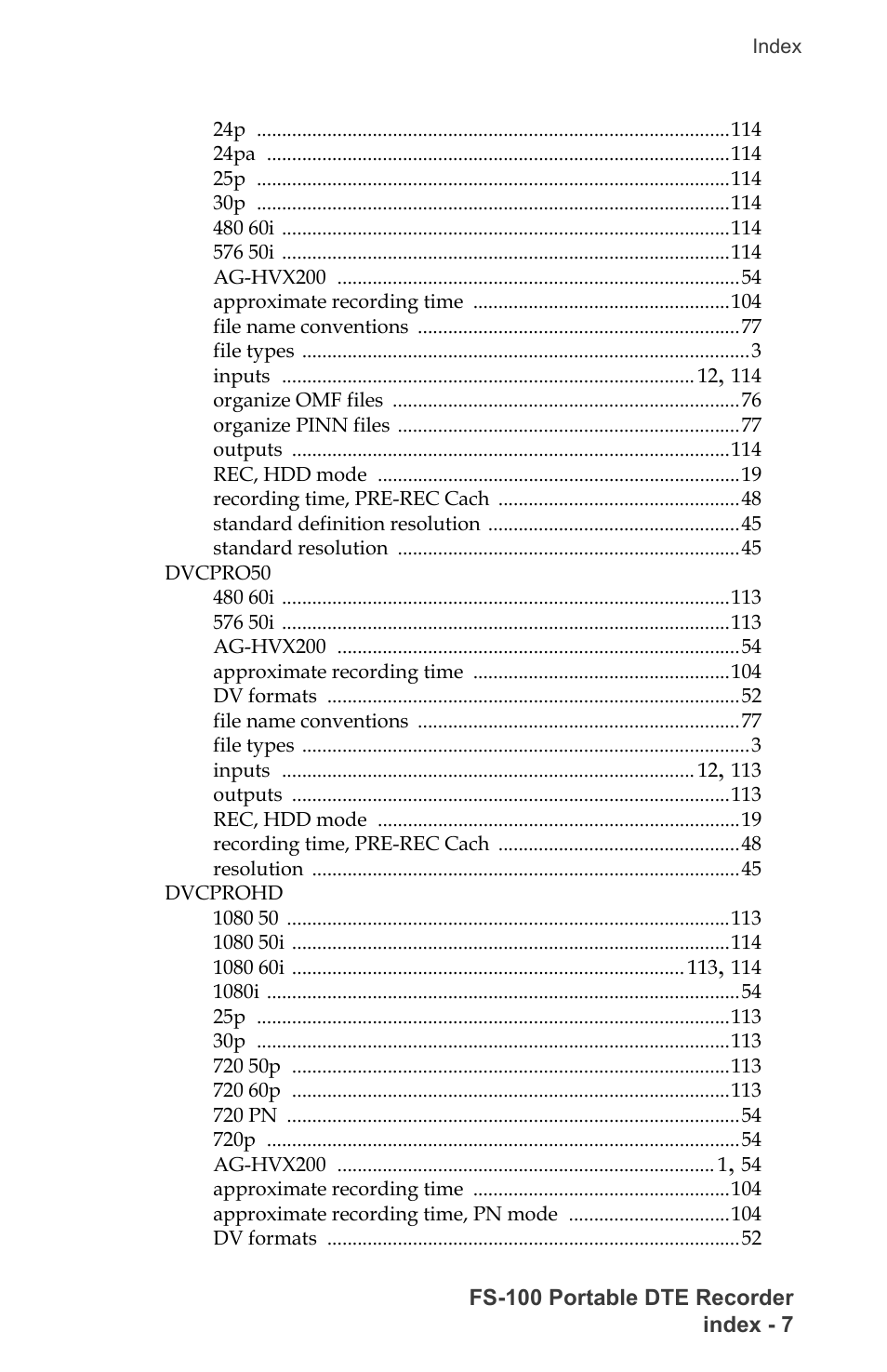 FOCUS Enhancements DVCPRO/DV User Manual | Page 143 / 162