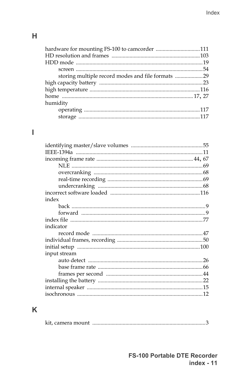 FOCUS Enhancements DVCPRO/DV User Manual | Page 147 / 162