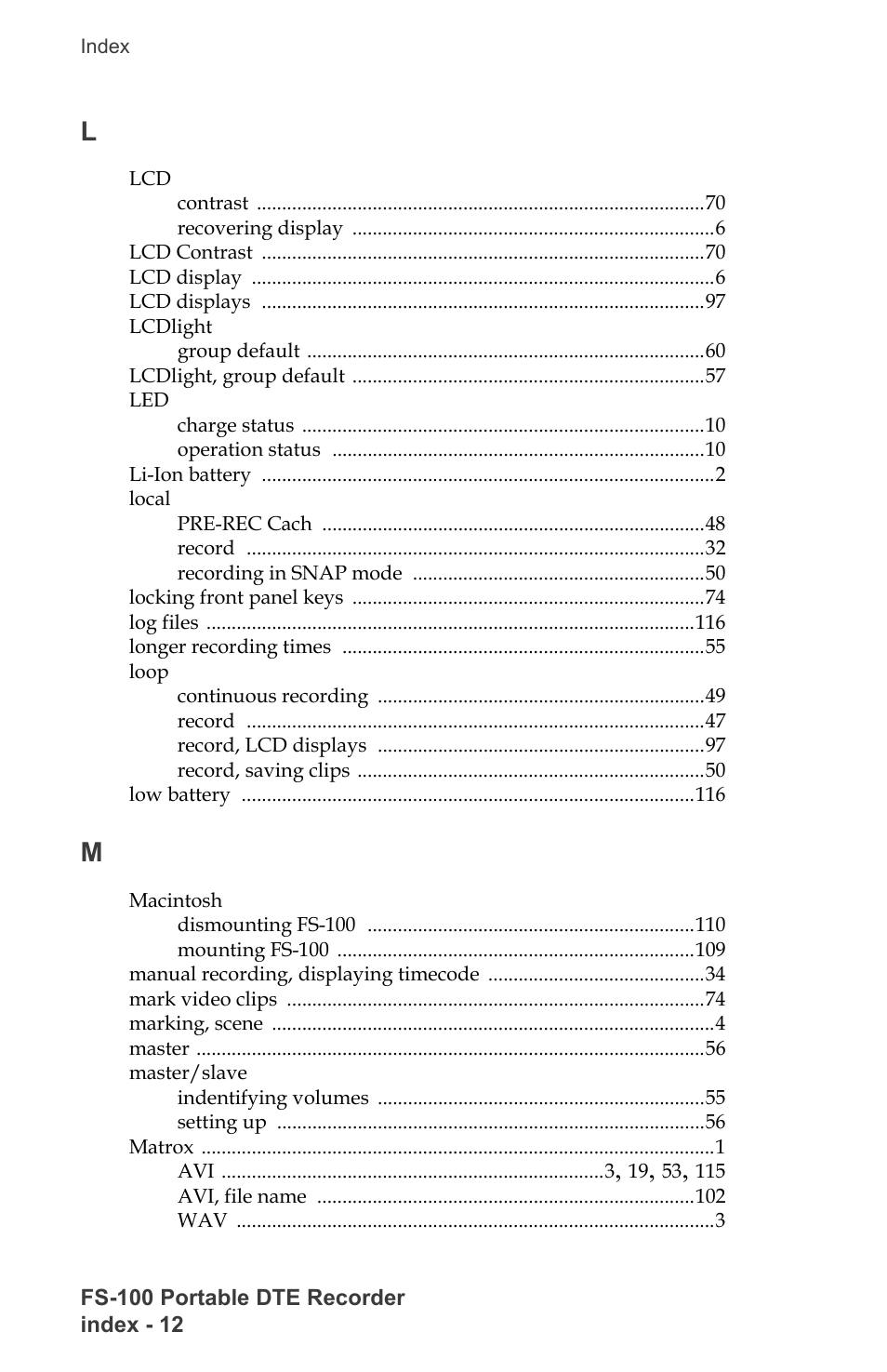 FOCUS Enhancements DVCPRO/DV User Manual | Page 148 / 162