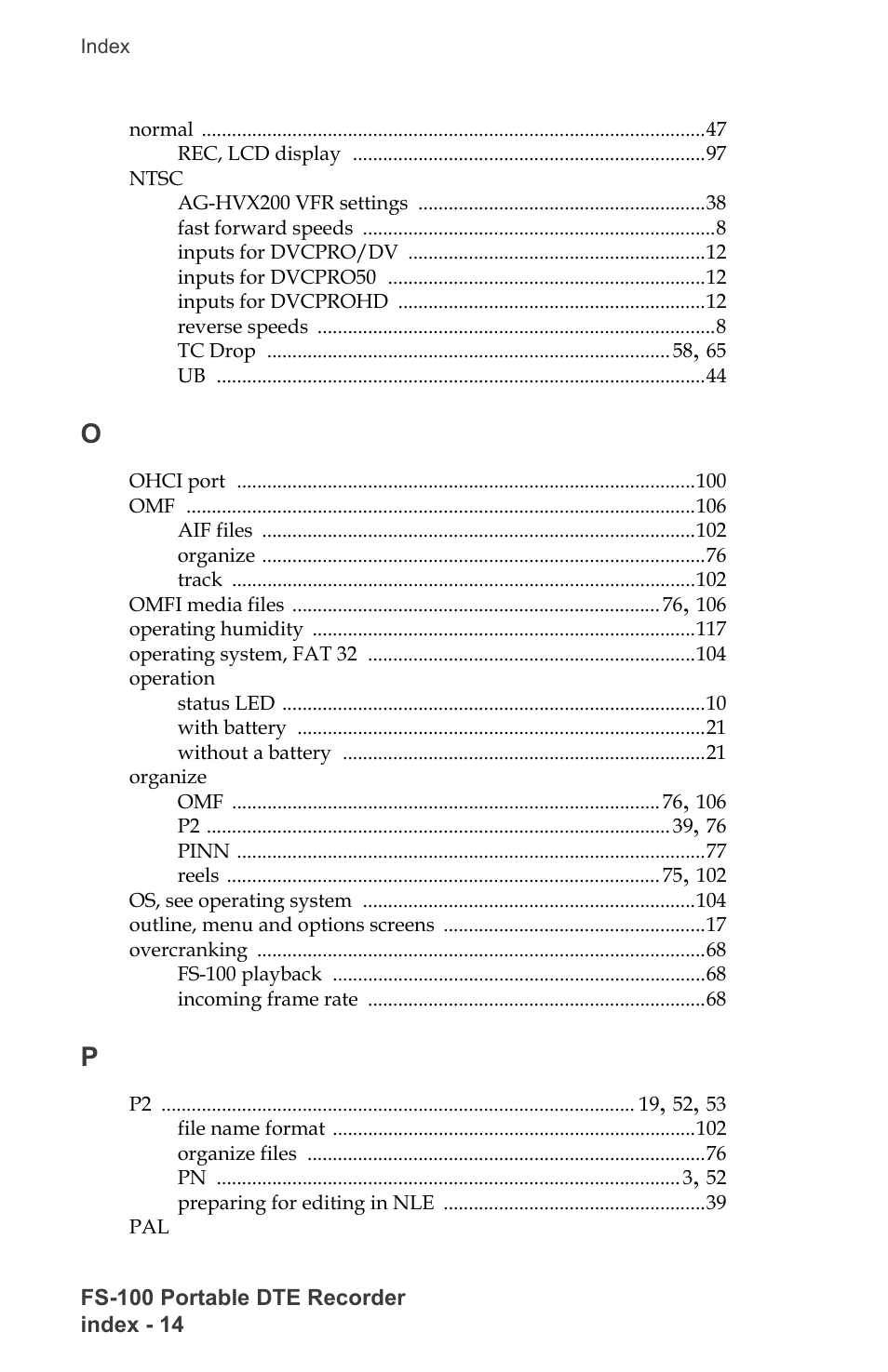 FOCUS Enhancements DVCPRO/DV User Manual | Page 150 / 162