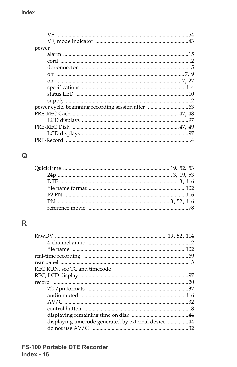 FOCUS Enhancements DVCPRO/DV User Manual | Page 152 / 162